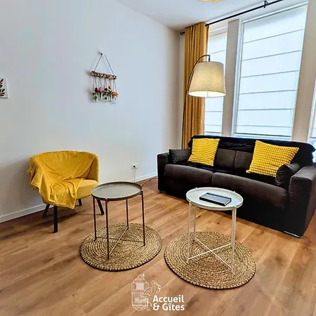 50m² Quiet & Cozy Fiber Easy Parking Daire Ensisheim