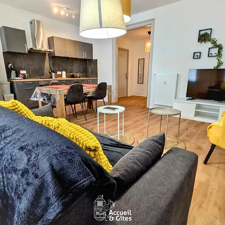 50m² Quiet & Cozy Fiber Easy Parking Daire Ensisheim